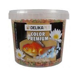 Krmení jezírkové ryby COLOR PREMIUM 3 l kbelík (500g