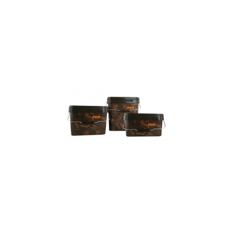 Kbelík s víkem Fox Camo Square Bucket 