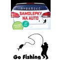 Samolepka na auto - Go fishing