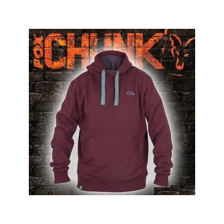 Fox Mikina s kapucí Chunk Ribbed Hoody Burgundy vel. XL