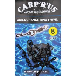 Carp ´R´ Us Obratlík s kroužkem - Quick change ring swivel