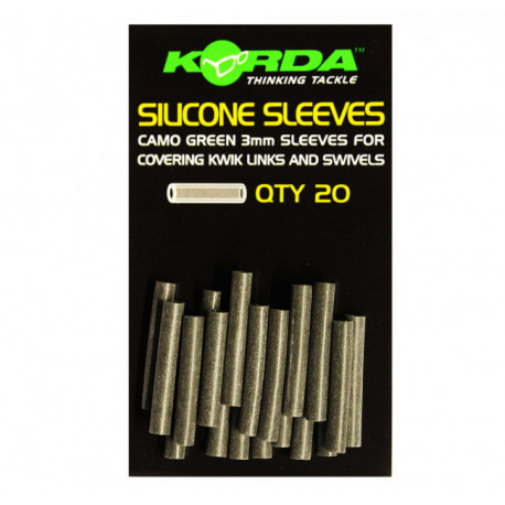 Korda Silikonový převlek - Silicone Sleeves Weedy Green 20 ks