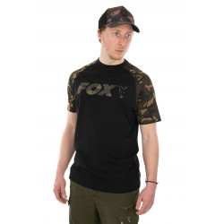 Fox Tričko Black/Camo Raglan T-Shirt 