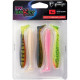 Fox Rage Gumová Nástraha UV Spikey Shad Mixed Colour Pack 5 ks