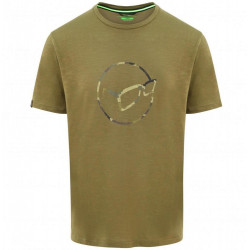 Korda Tričko LE Distressed Logo Tee Olive