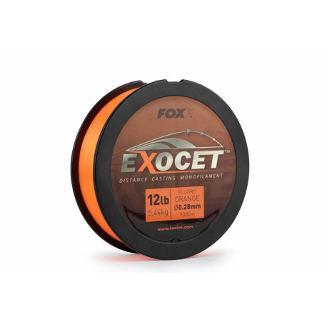  Fox Vlasec Exocet Fluoro Orange Mono 1000m