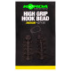Korda Zarážky na háček High Grip Hook Bead Medium green 20ks