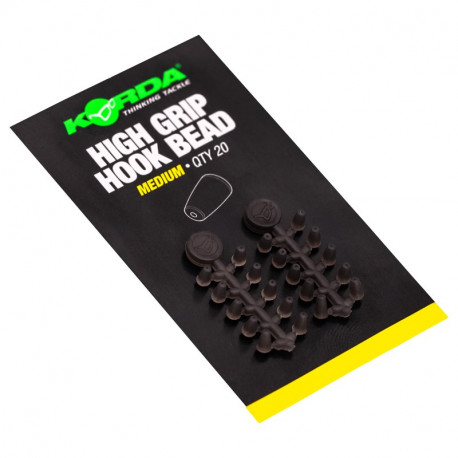 Korda Zarážky na háček High Grip Hook Bead Medium green 20ks