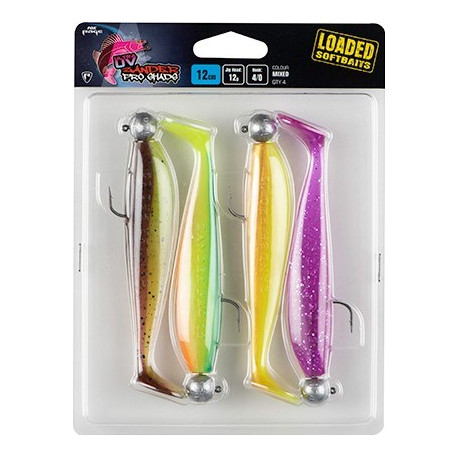 Fox Rage Gumová Nástraha Zander Pro Shad Loaded Mixed UV Colour Pack