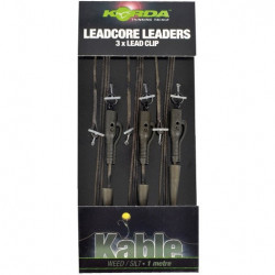 Korda Olověná Montáž Hybrid Lead Clip Leadcore Leader 3ks