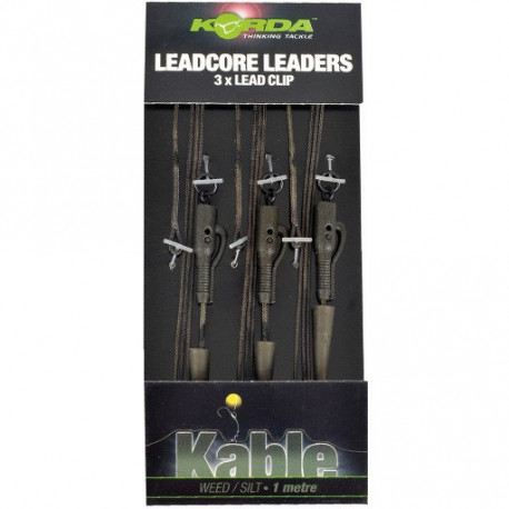 Korda Olověná Montáž Hybrid Lead Clip Leadcore Leader 3ks