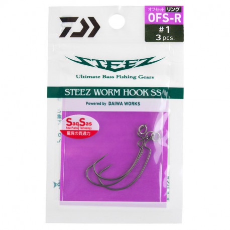 Háček Daiwa Steez Worm Hook SS OFS-R 