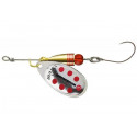 Cormoran Třpytka Bullet Single Hook Silver Red vel. 2 / 4g