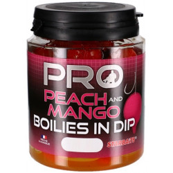 Starbaits Boilies v dipu Pro Peach Mango 150g