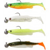 Savage Gear Gumová Nástraha Fat Minnow T Tail RTF Darkwater Mix 4 ks