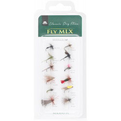 Mikado Sada Umělé Mouchy Dry Flies Barbless 10ks
