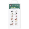 Mikado Sada Umělé Mouchy Dry Flies Barbless 10ks