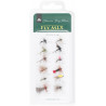Mikado Sada Umělé Mouchy Dry Flies Barbless 10ks