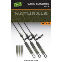 Fox Montáž Naturals Submerged Heli Rigs Leaders 75cm 40LB 3ks