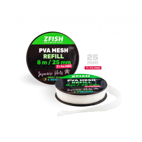 ZFISH Punčocha PVA PRO Refill 25 mm/7 + 1 m Zdarma!
