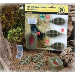 Extra Carp Method Feeder Set 20,25,30g + formička