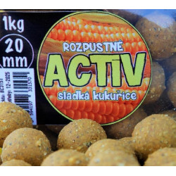 Black Carp Activ boilies Sladká kukuřice 1kg 20mm