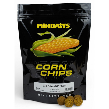 Mikbaits Boilie Corn Chips Sladká Kukuřice 300g 20mm