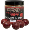 Starbaits Boilies In Dip Pro Strawberry Spice 150g