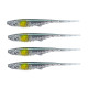 Gunki Gumová nástraha Mosquito 13cm Green Shiner Yellow Dot 4ks