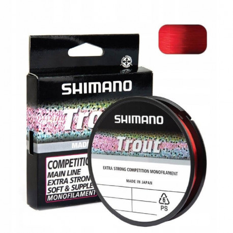 Monofilní Vlasec Shimano Trout Competition Red 150m