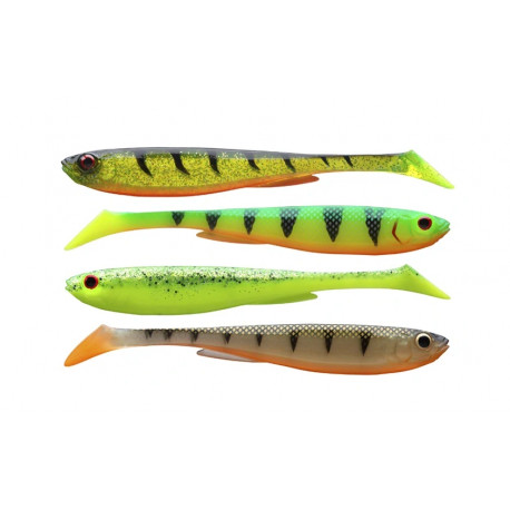 Sada Gumových Nástrah Prorex Slim Shady Flash Set 10,5cm 4kusy