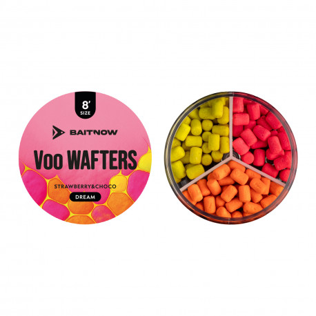 Wafters Baitnow Method Feeder Voo Wafters Strawberry&Choco Dream 21g 8mm
