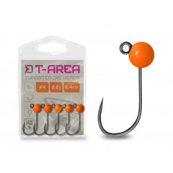 Wolframový jig Delphin T-AREA BL/5ks - fluo oranžový 