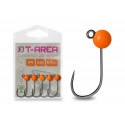 Wolframový jig Delphin T-AREA BL/5ks - fluo oranžový 