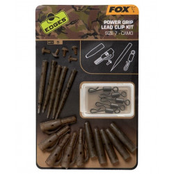 Fox Edges Camo Power Grip Lead Clip Kit Size 7