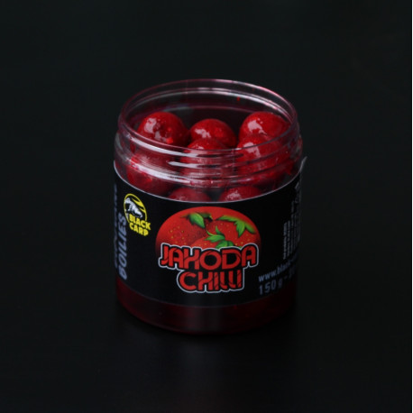 Dipované boilies JAHODA - CHILLI 24mm 150g