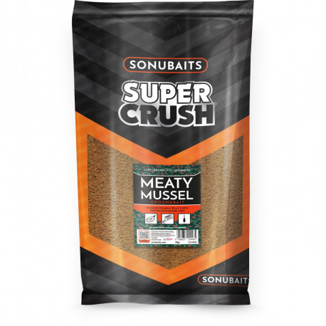 Sonubaits Krmítková směs Supercrush Meaty Mussel Mix 2kg
