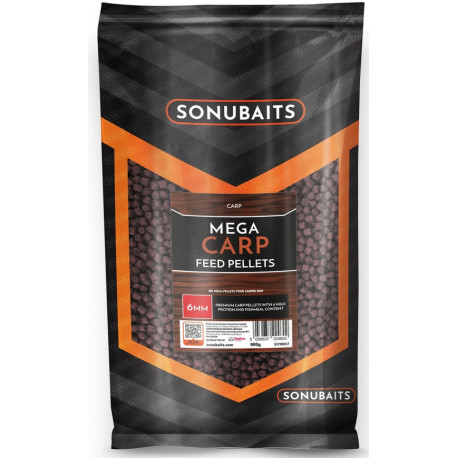 Pelety Sonubaits Mega Carp Pellets 900gr 6mm