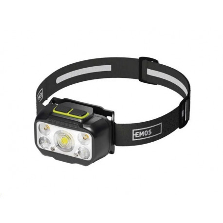 LED nabíjecí čelovka P3546, 550 lm, 110 m, Li-Pol 1000 mAh / 3× AAA 