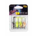 Fox Rage Gumová Nástraha UV Micro Fry Mixed Colour Loaded Lure Pack 4cm 3g