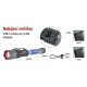 LED nabíjecí kovová svítilna 300 lm, 700 mAh 