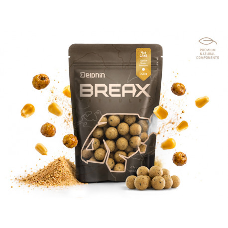 Boilies Delphin BreaX / NutCAKE 300g 20mm