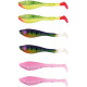 Fox Rage Gumová Nástraha UV Mini Fry Mixed Colour Pack 7 cm 6 ks